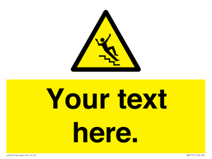 Custom Slippery Stairs Sign